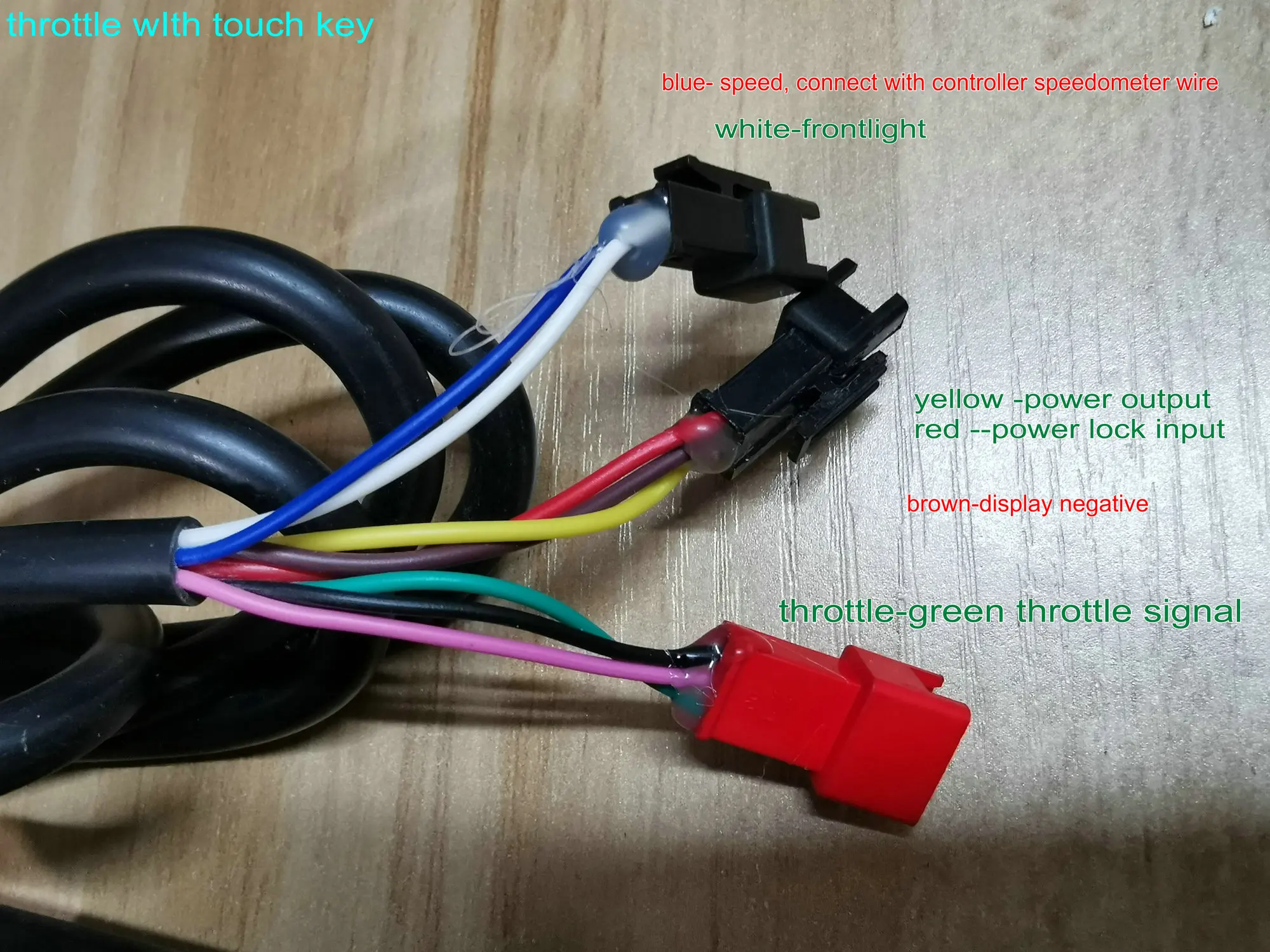 Twist Throttle With Induction Lock+Display 24v36v48v60v Speed Voltage Battery Indicator Electric Bike Scooter MTB Tricycle Part