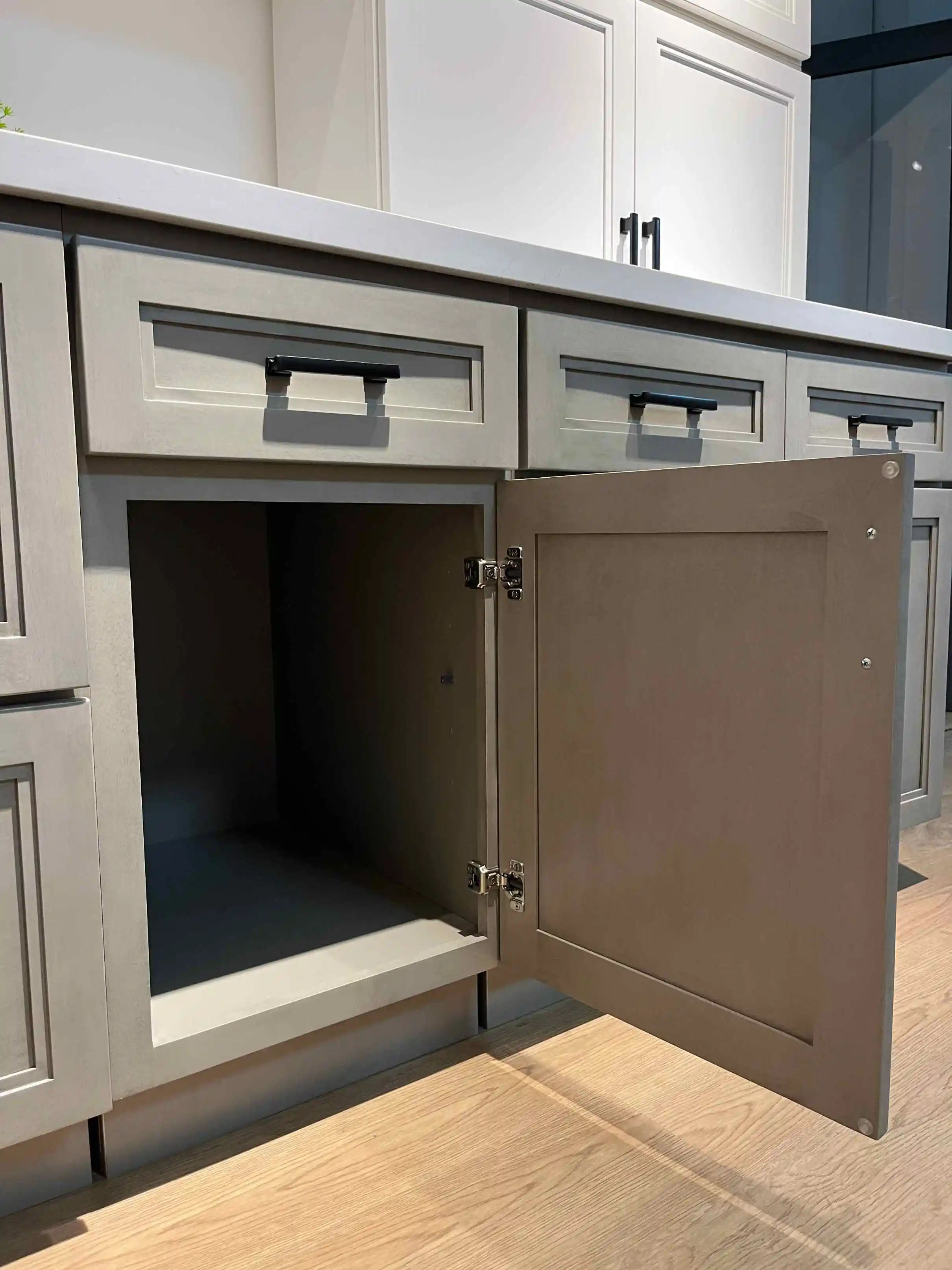 LIEN HOP Modern Design Ready To Assemble Wooden Cabinet Modular Kitchen Furniture Oak Base Kitchen Cabinet