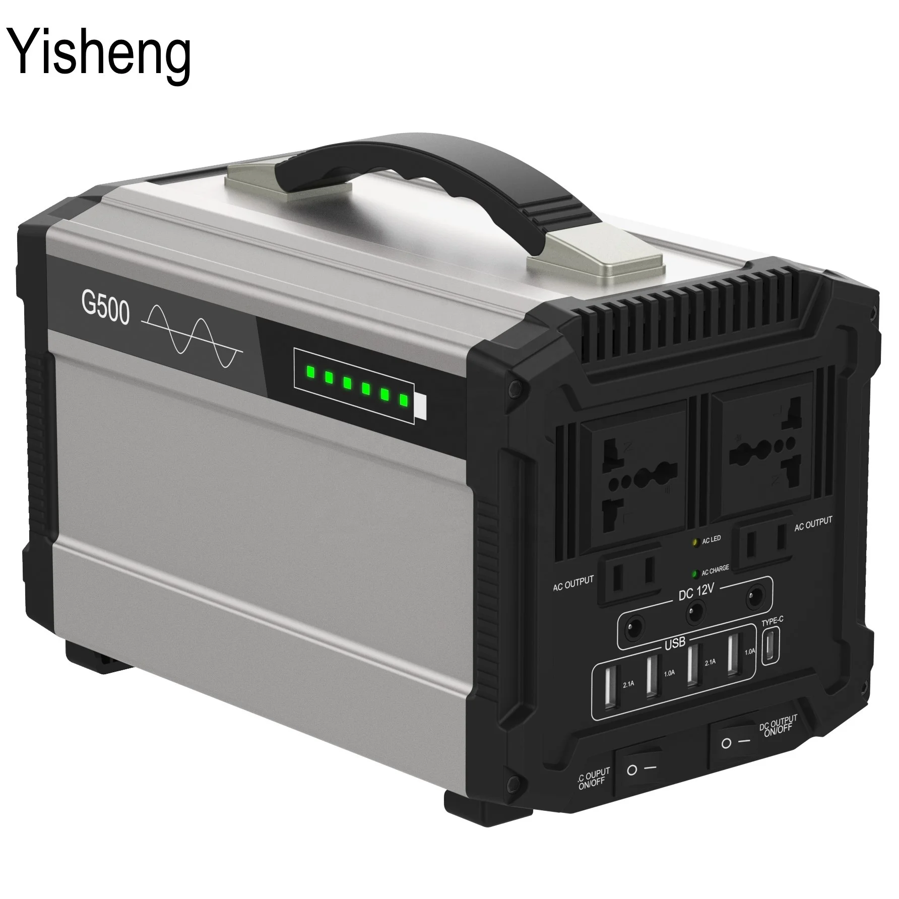 220v Outdoor Camping Portable Mobile Power Station Emergency Energy Storage Battery solar related products 1000W 500W