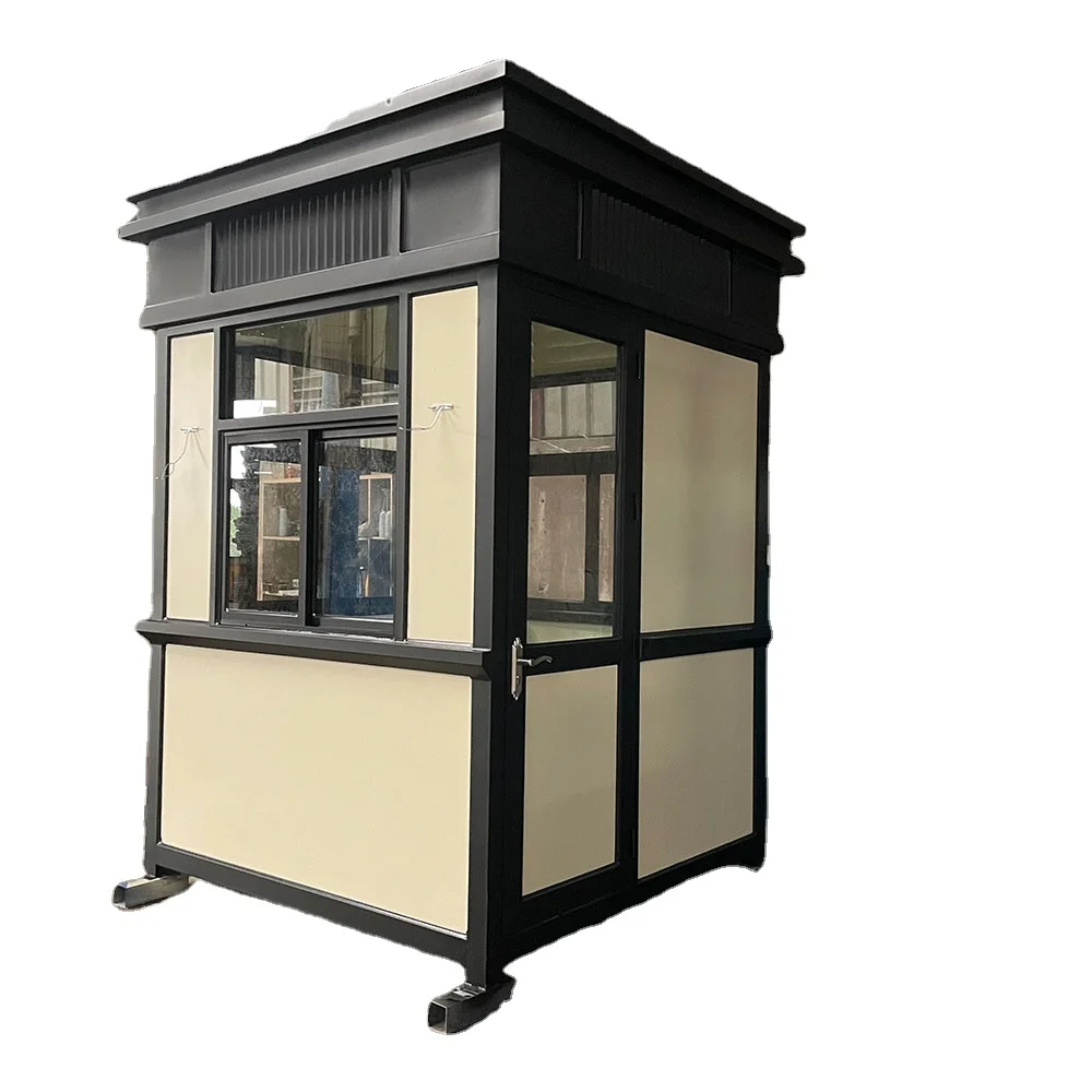 security guard booth high speed parking lot and barrier gate sentry box booth room parking security