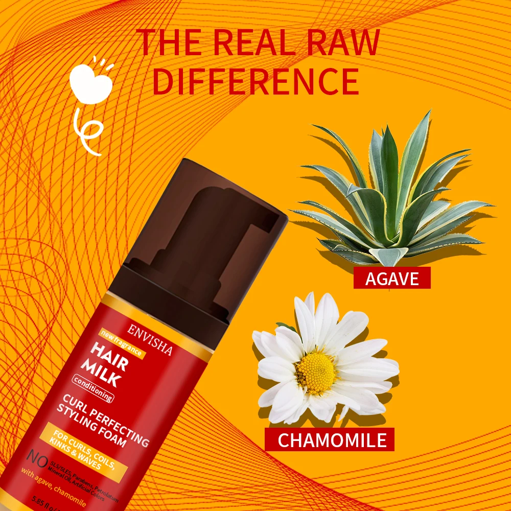 Professional Private Label Hair Mousse Styling Curling Foam Non Sticky Style Hair Mousse For Curly Hair