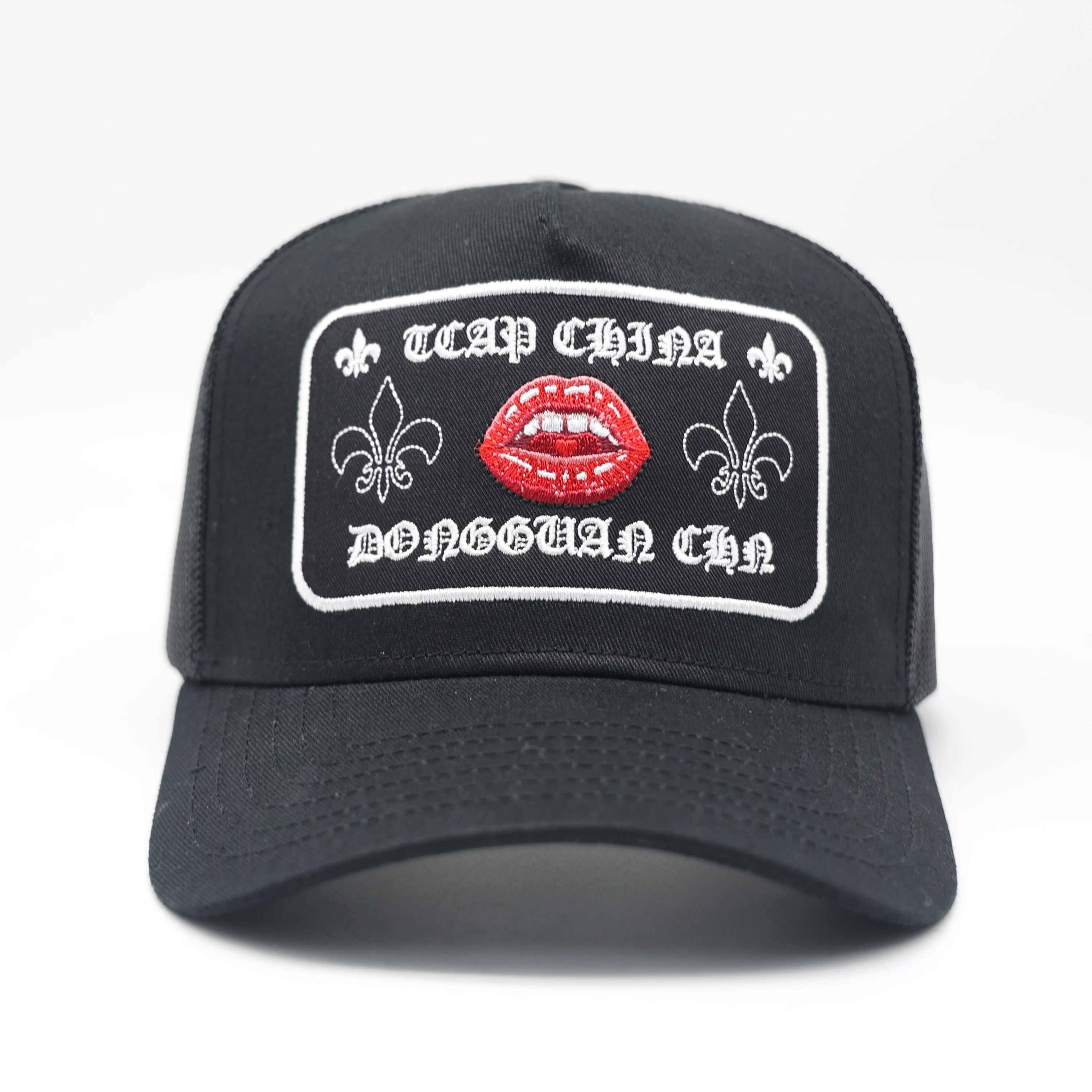 Custom 5 Panel Embroidery Patch Foam Trucker hats caps ODM OEM