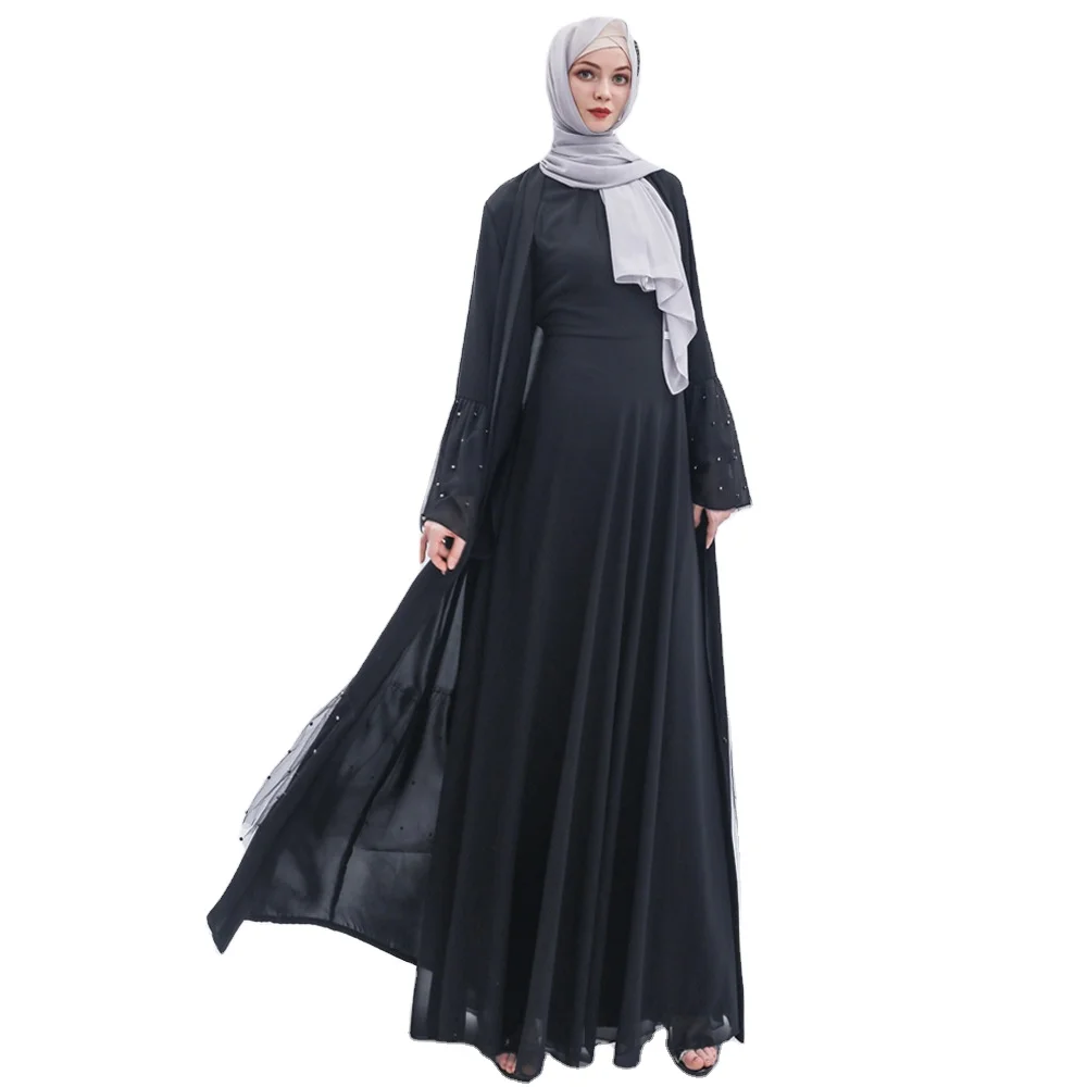 Muslim dress beautifully Islamic Clothing Fashion Kimono Arabic Style Dubai Muslim abayas