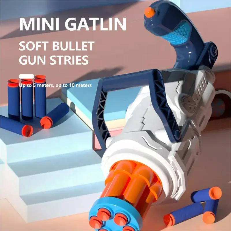 Premium Kids Sports Toy Shooting Game Soft Bullet Gun Gatling EVA Bullet Air Soft Gun Toy