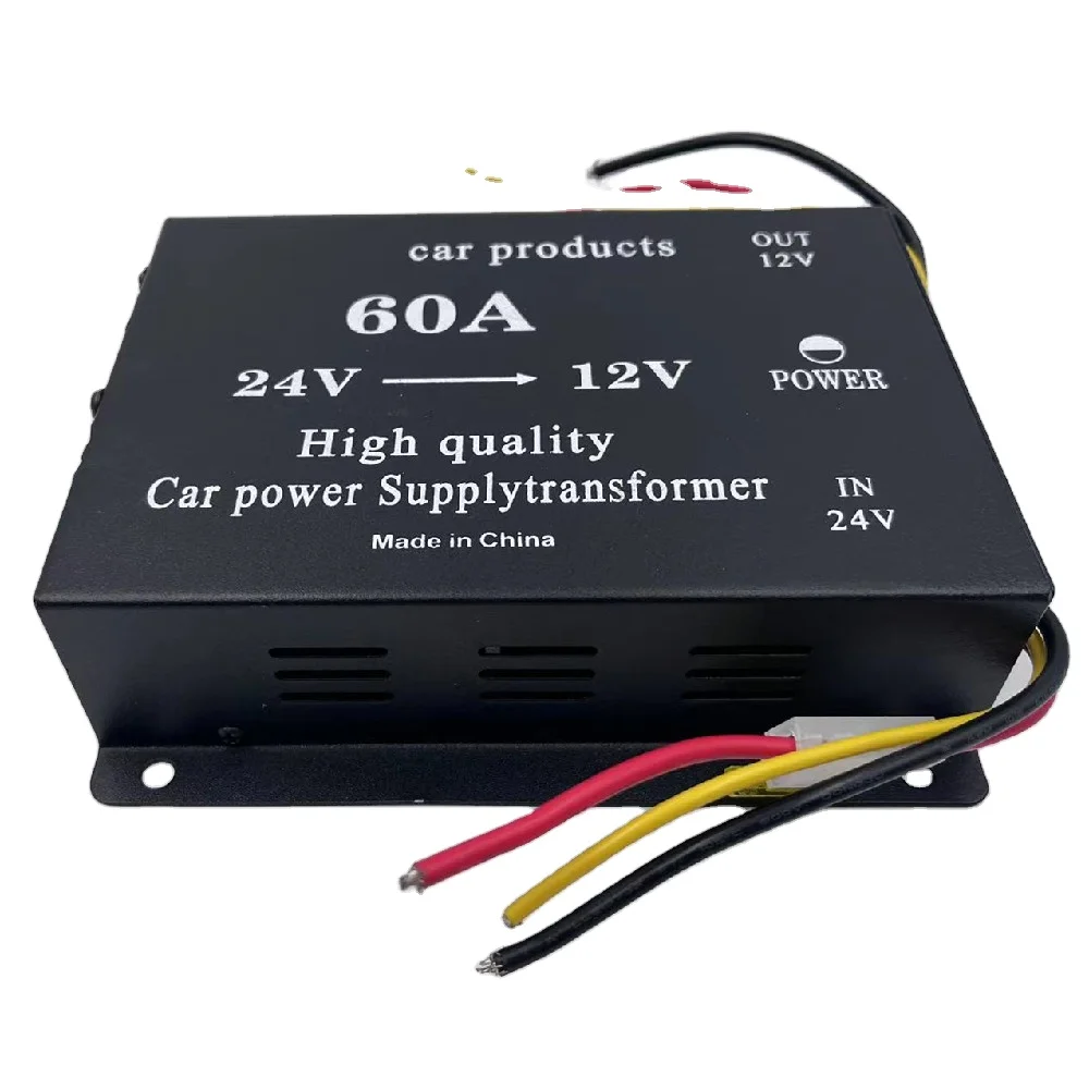 High Quality 60A DC to DC Converter 24V 12V Power Inverter Frequency Converter Supply Transformer Step Down Buck With Fan