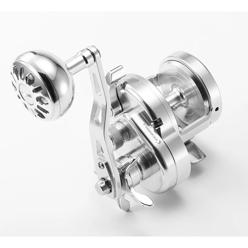ECOODA EMB1500 8+1BB Full Metal Sea Water Boat Trolling Reel 15KG Drag Power 6.2:1 Speed Slow Pitch Jigging Bait Casting River