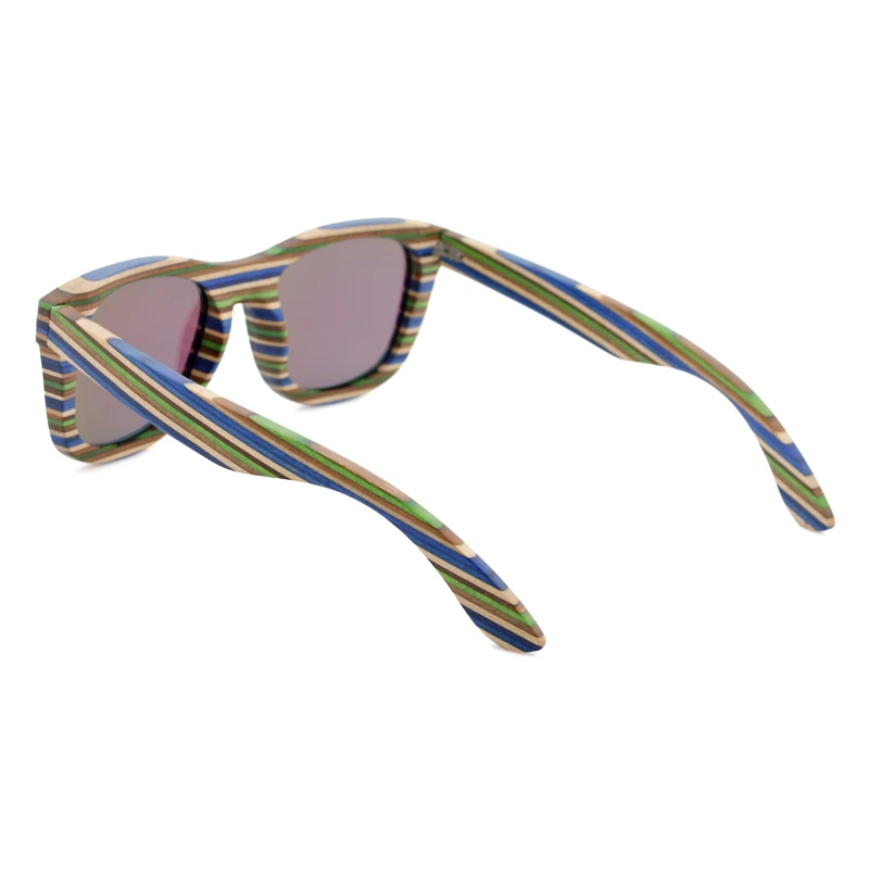 Skateboard Material Custom Wholesale Sunglasses Wood Make Your Logo Sun Glasses Oculos de sol