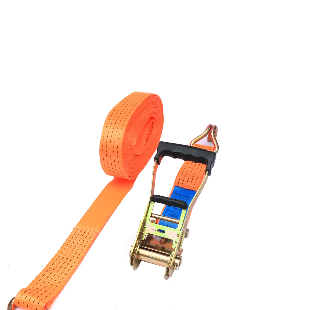 Heavy Duty 50mm 5T Ratchet Tie Down Cargo Straps Cargo Lashing Belt High Strength Tie Down Strap