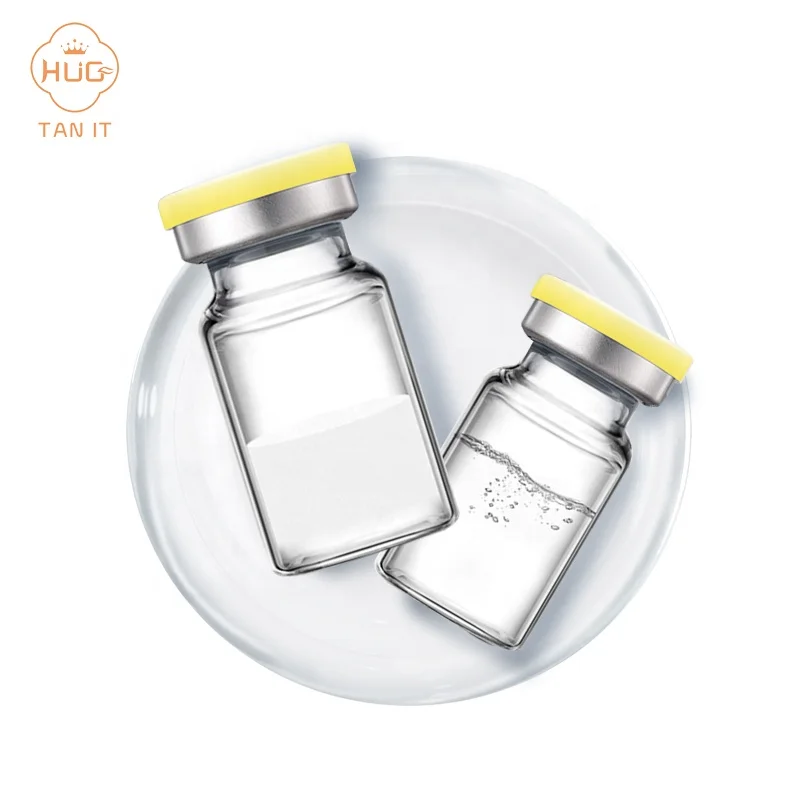 The hot UK Private Label Yellow blue lid   glass vials Tan peptide self tanner tanning vial