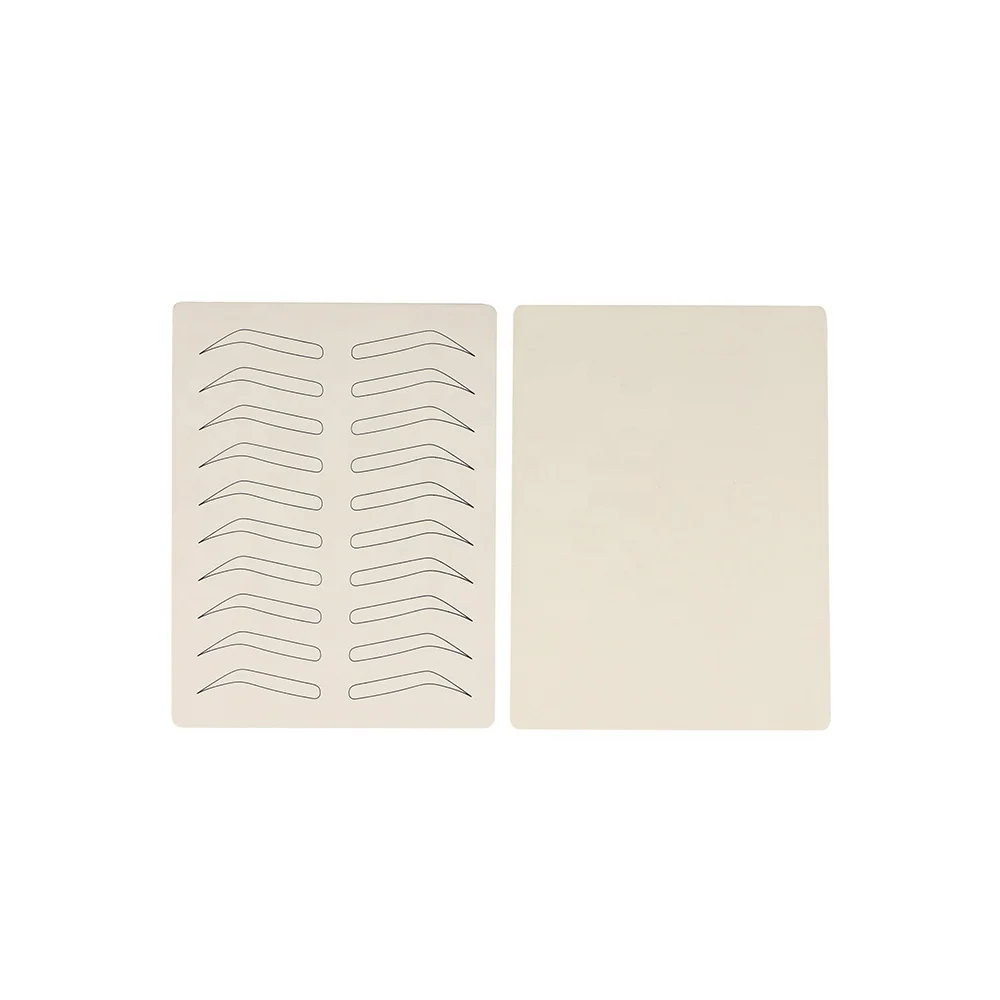 Wenshen Private Label Latex Sheets Eyebrow tattoo Permanent Makeup Microblading Artificial Practice Skin Face