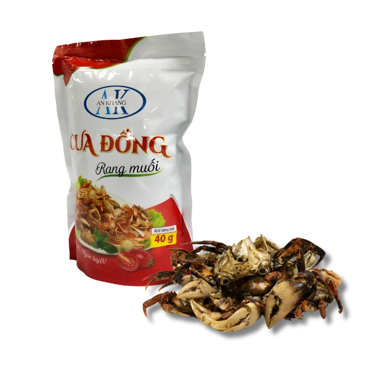 Odm Service Competitive Price Vietnamese Cuisine Salted Fried Field Crab HACCP Certification From Vietnam Manufacturer