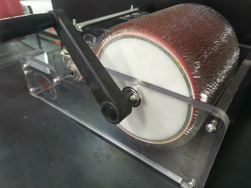 wool baby drum carder makes thick art yarn batts lightweight and portable travel carder