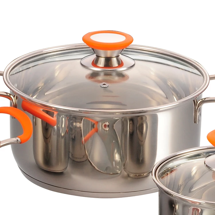 High Quality Non Stick Hard Anodized Cookware Set Large Soup Pot Chef Cookware Sets
