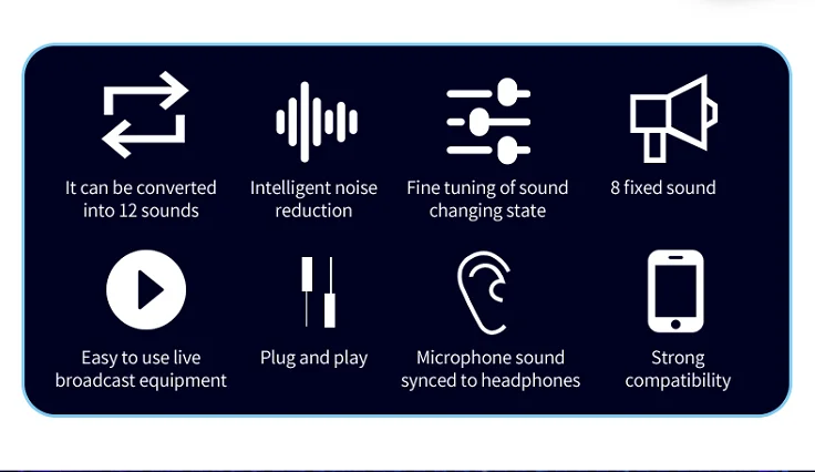 Mini Portable Venus 8 Language Replacement Device Audio Card Sound Tripper Online Chat Singing