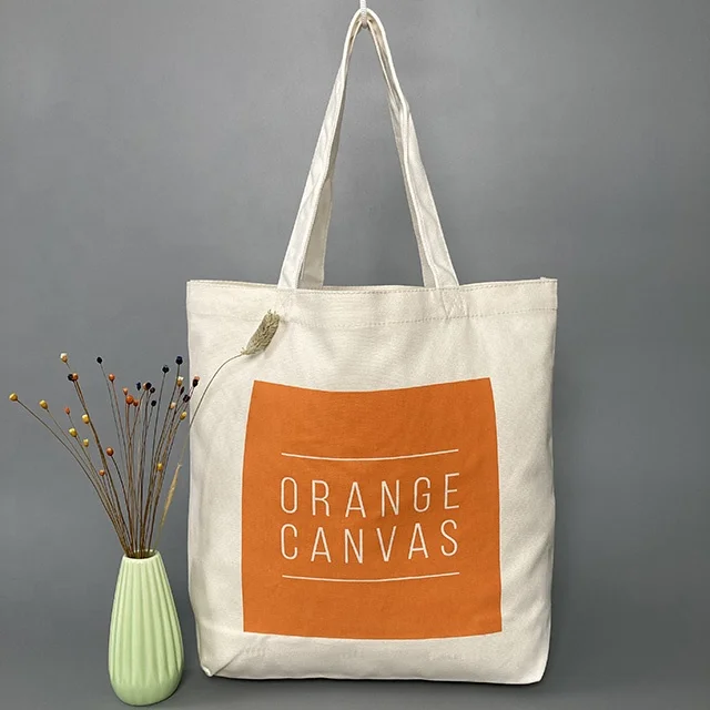 Blank Tote Bag Woman Canvas Organic Canvas Messenger Shopping Bag