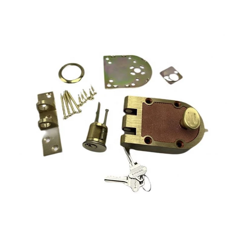 Бронзовый тупик с одиночным цилиндром и плоским ударом латунь