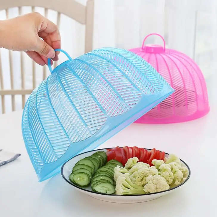 Лидер продаж, сетчатая Крышка для пищевых продуктов, многоразовые крышки для пикника на открытом воздухе, пластиковая крышка для пищевых продуктов