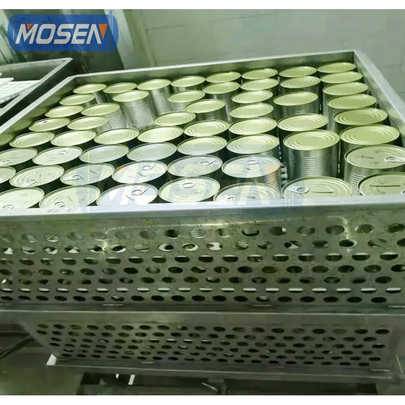 Industrial steam pressure canning plant water spray  retort sterilizer