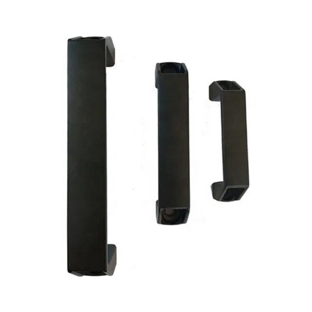 Modern Sample Furniture Door  Pull  Black Aluminum  Strong Handle  For Aluminum Profile 180mm