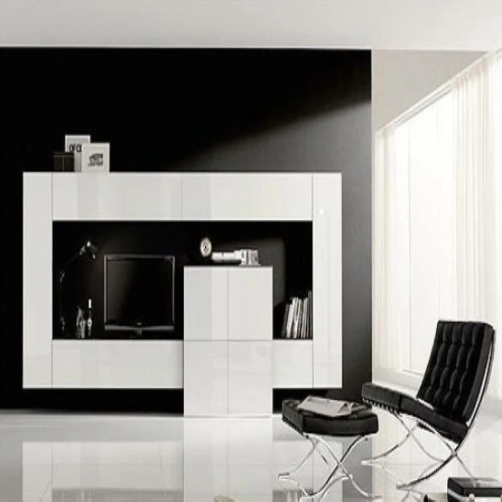 Foshan Factory Price Wall Mounted TV Cabinet Furniture TV Stand Modern Cabinet Wooden Display Cabinets