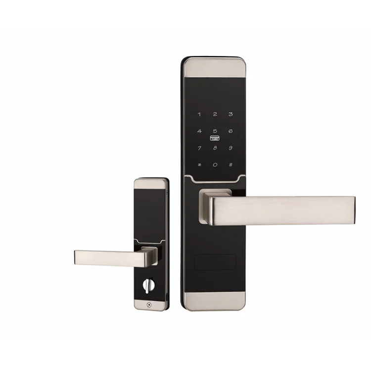 Keyless Fingerprint Zinc Smart Door Lock Digital Password Brass Door Handle Lock Interior Waterproof Electronic Door Lock Code
