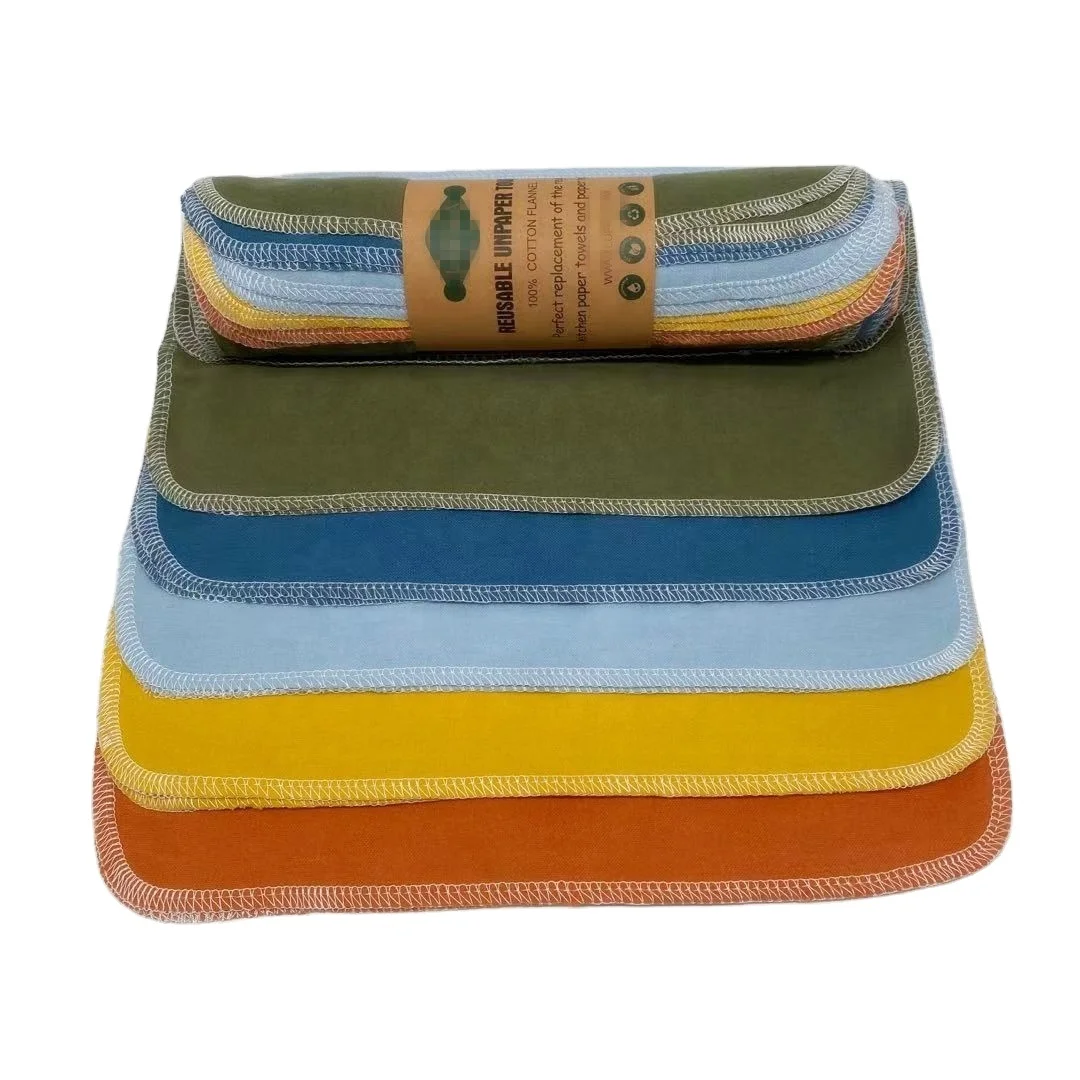 Фланелевое многоразовое полотенце из органического хлопка, без отходов, моющееся безбумажное полотенце, Радужный рулон туалетной бумаги, детская салфетка
