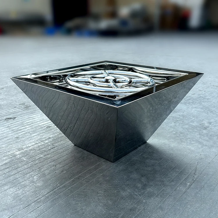 Fenlin new design stainless steel 304 fire waterfall with light for pool