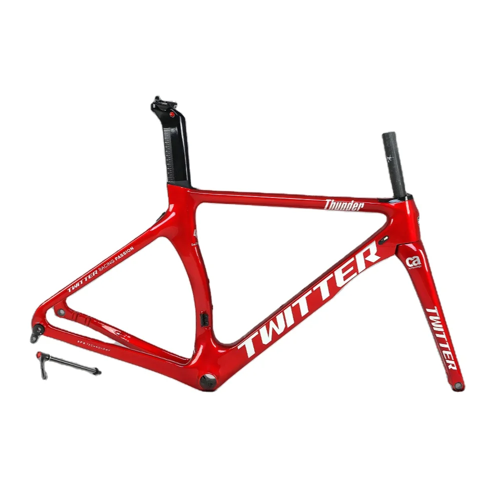  2021 New Carbon Fiber Barrel Axle Disc Brake Road Bike