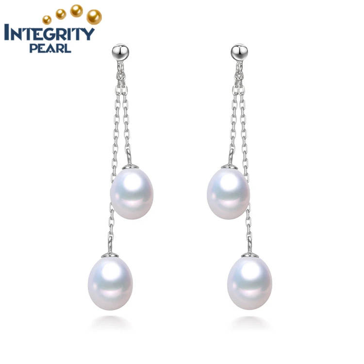 Factory Wholesale High Luster Real Freshwater Natural Pearl Stud Earrings With Low Price