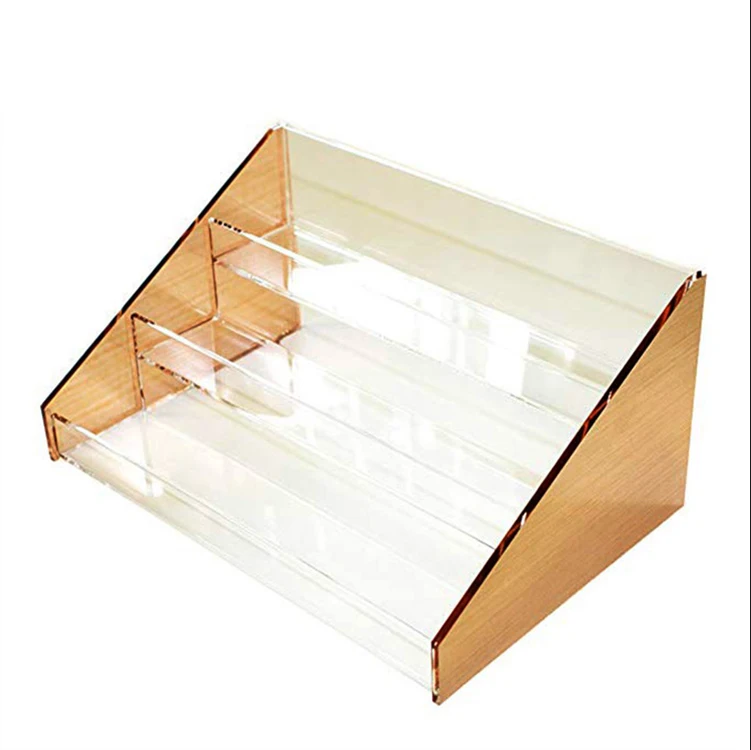 Factory Desktop 3 Tiers Acrylic  Perfume Bottle Holder Cosmetics Display Stand