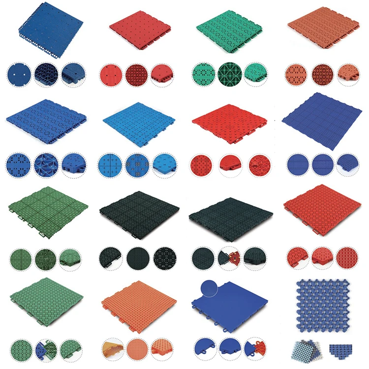 JS Anti-Uv Pvc Pickleball Court Markers Waterproof Outdoor Rubber Basketball Court Rubber Flooring