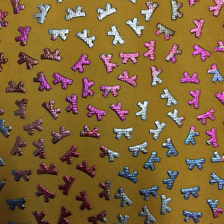 Fiber flocking velvet fabric for shoes,dress,garment