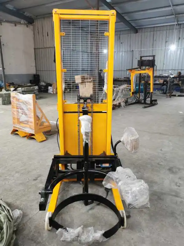 Chinese Brand 350kg Oil Drum Truck Manual Oil Drum 1600mm hydraulic cylinder technology Lifter high quality