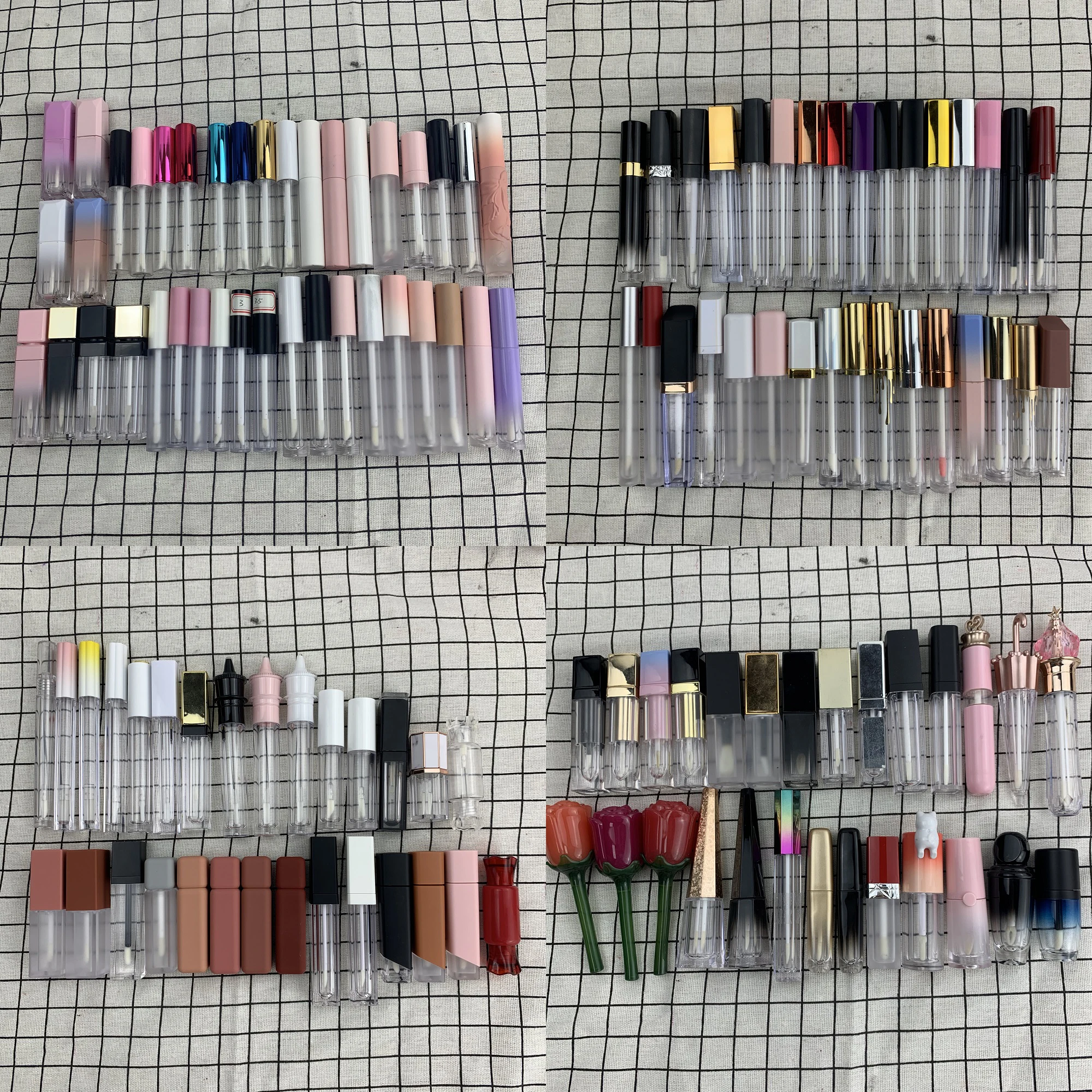 DIY cosmetics custom private label diy lipgloss create your own color lip gloss cosmetic diy liquid lipstick with private label