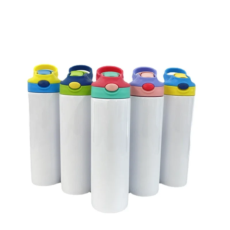 Hot Stock 20 oz adult kids bottle 304 stainless steel vacuum sublimation  water bottle with flip top lids