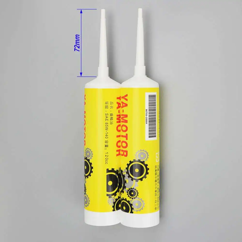 Custom PE super long nozzle 50ml 60ml 120ml 150ml plastic squeeze tube plastic tubes for motor lubricating oil industrial use ge