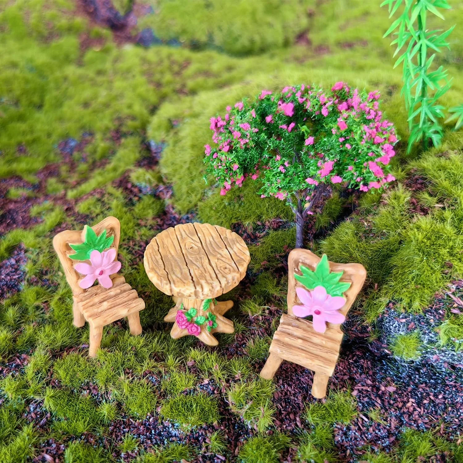 Wholesale Fairy Garden 99 Pieces Miniatures Mini Animals Miniature Ornament Kit Plant Set for Miniature Garden Decor