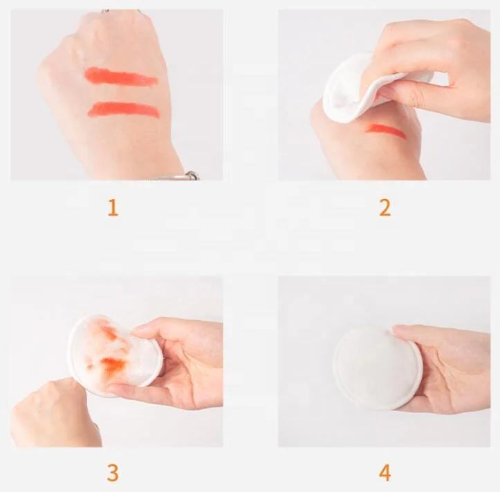Custom Logo Eco-friendly Round Bamboo Cotton Cleansing Pads Reusable Makeup Remover Pads With a Washable Laundry Bag