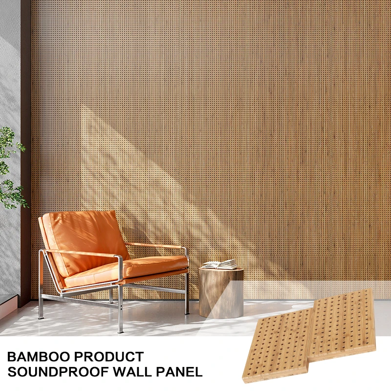 Bamboo Acoustic Panel Diffusion Wall Soundproofing Slat  Bamboo Wooden Acoustic Panels Sound Proof Wall Panels 3d model design