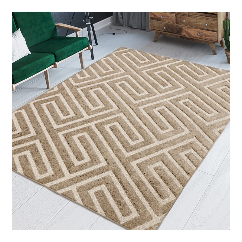 Grey Colour Carpet 3d Home Area Rugs For Living Room Microfiber Shaggy Carpet 3d Rug
