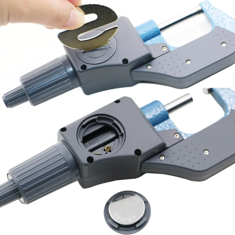 0-25mm Digital Micrometer LCD Screen 0.001mm Electronic Micron Outside Micrometer Caliper Gauge Measuring Gauging Tools