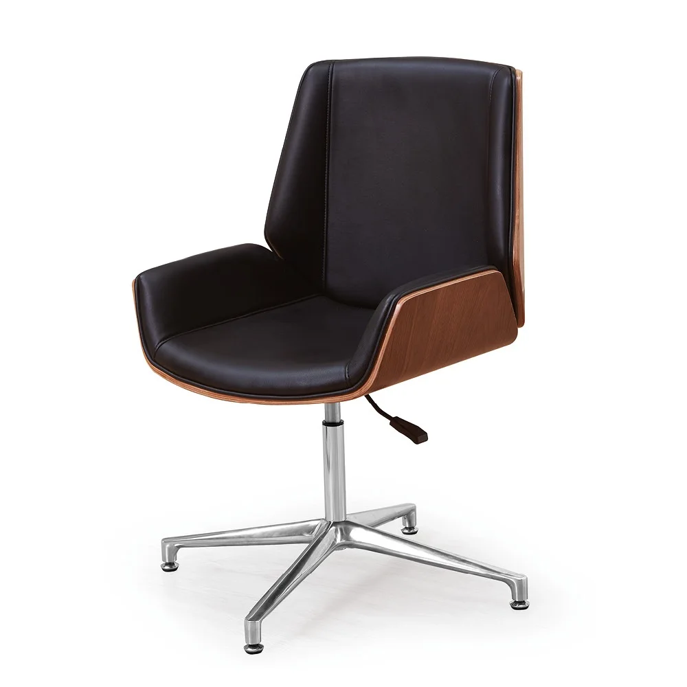 Medium Height Back Computer Leather Up-down Adjustable Meeting Swivel Chair Home Office Chair