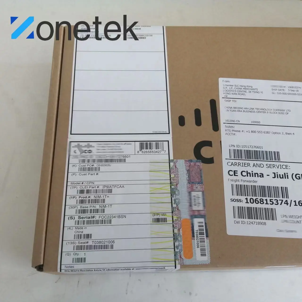 Original New ISR 4000 Router WAN Network Interface Module NIM-1T