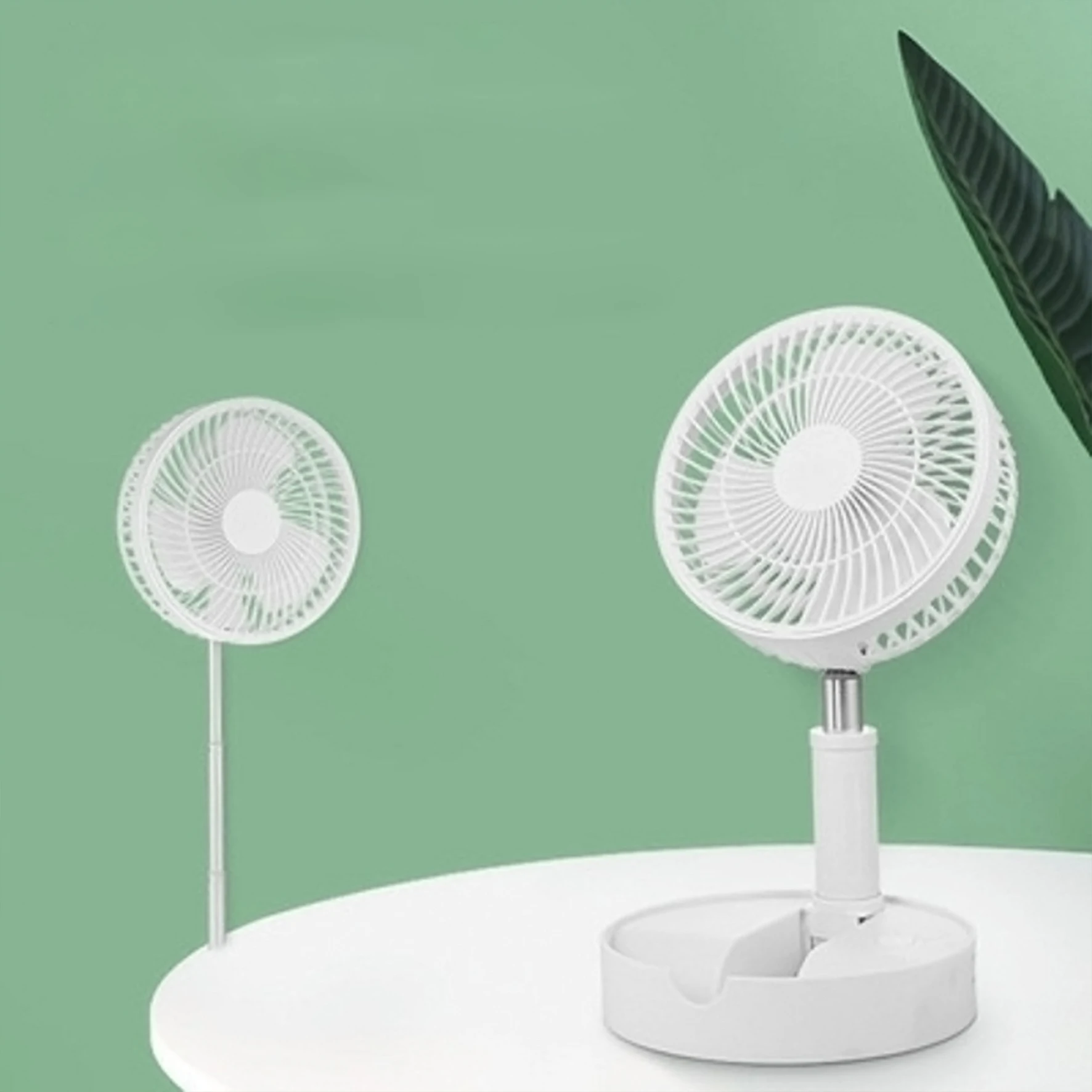 Large battery capacity 7200mah air cooling fan rechargeable portable folding mini fan