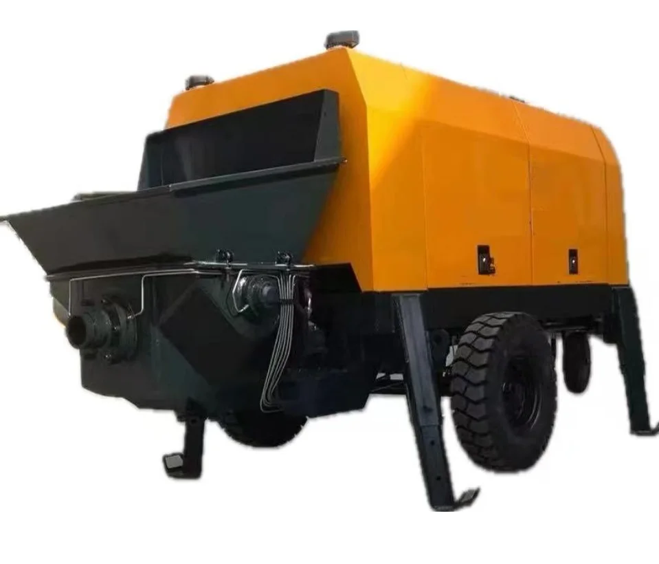 Factory supply operation easily stationary diesel concrete pump for house building portable concrete pump price
