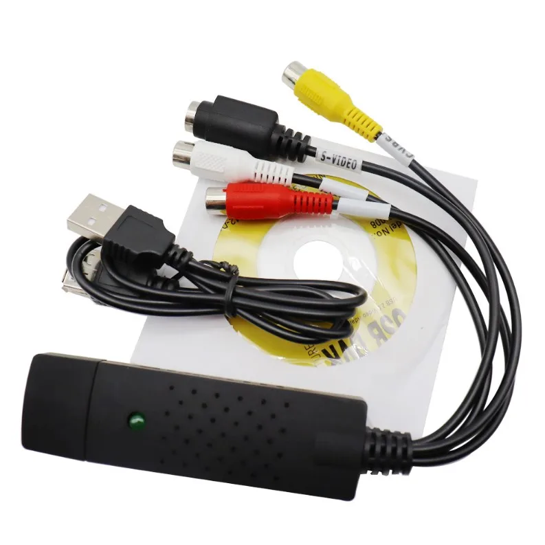 Shenzhen Manoson Wholesale USB To CVBs Converter Adapter USB 2.0 Video Audio Capture Card HD Video Converter Cable