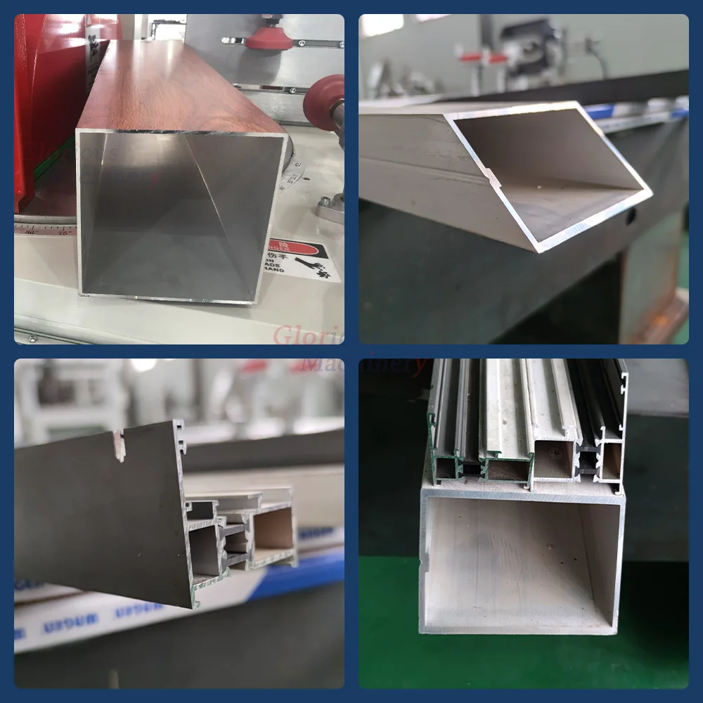 Mitre Double Head Sawing and Cutting Machine UPVC PVC Window Door Machine Aluminium Miter Saw System Profiles Automatic Aluminum