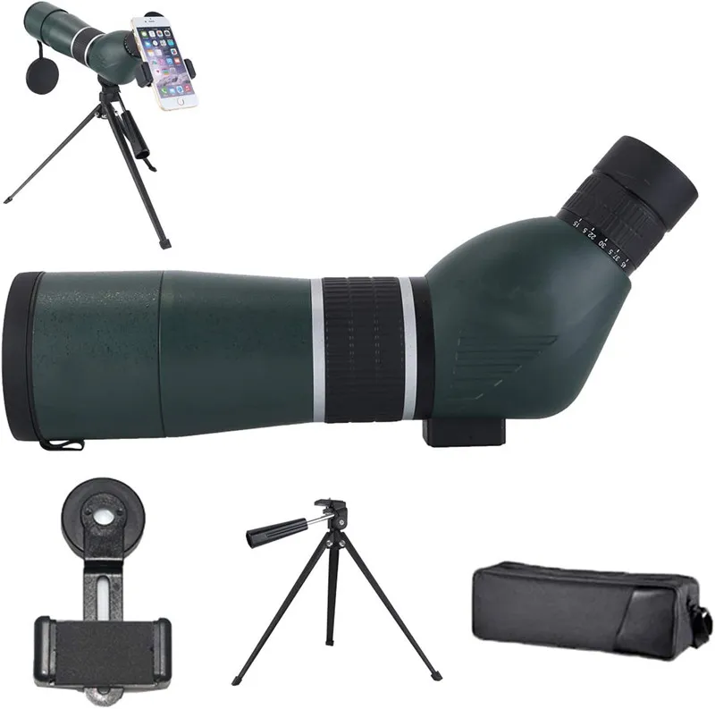 15-45x60 high-definition waterproof bird watching monocular telescope for star watching archery and landscape shooting bak4