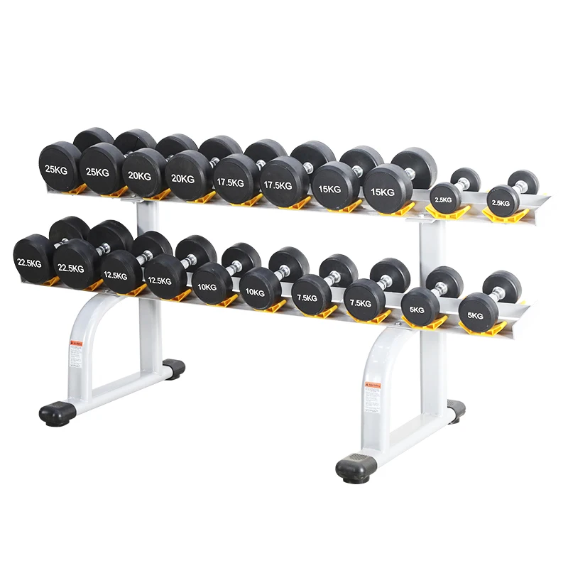 Home Gym Accessories Rubber Grip Encased Dumbbell Cast Iron Weight with Anti-Slip Handle Dumbbell