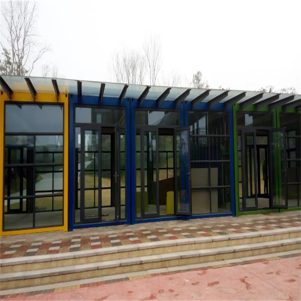 Customizable Fabricated Container House Office Industrial Park Prefab House With Sandwich Panel And Steel Plate